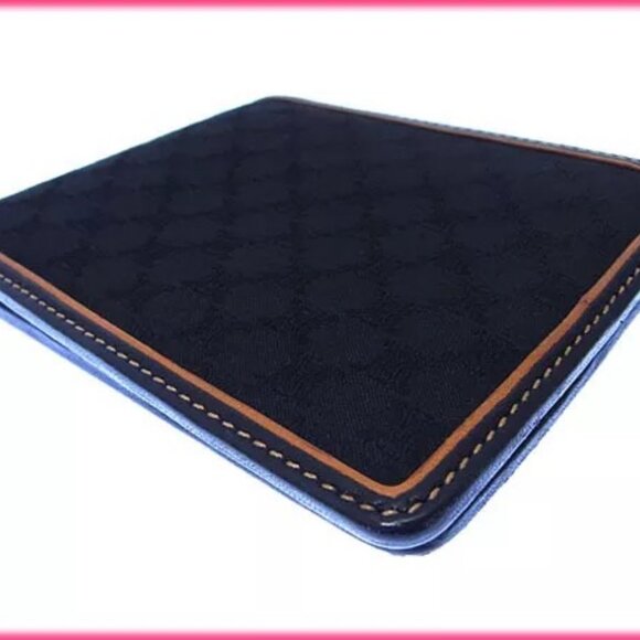 Celine Wallet Purse Bifold Macadam Black Brown Woman Authentic Used - Picture 8 of 11